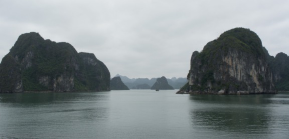 The Tuan Chau ferry is the cheapest Halong Bay cruise option. Our route to Cat Ba was beaturiful.
