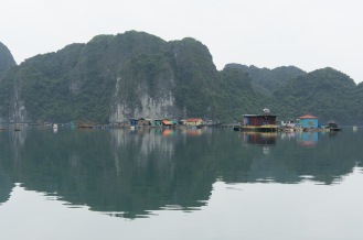 Floating village on Lan Ha Bay.